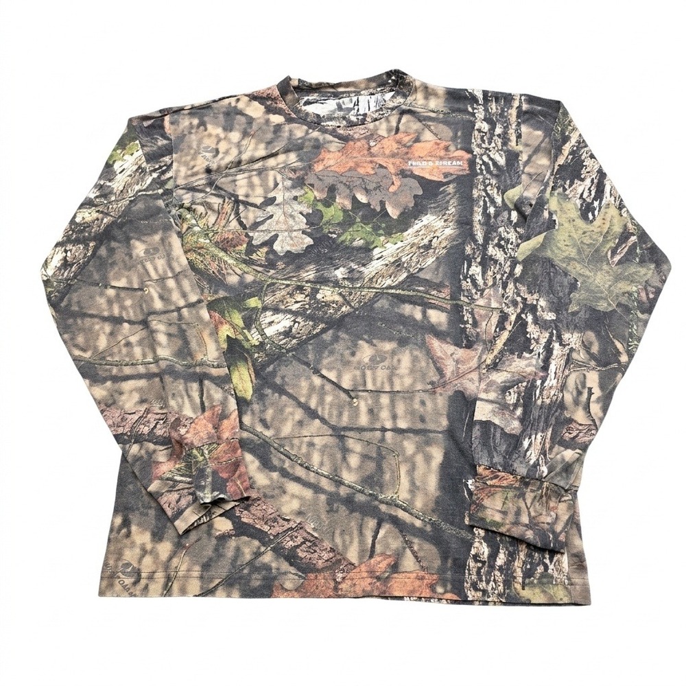 Field & Stream Shirt Mens Small S Long Sleeve Camo Mossy Oak Break Up‎ Country